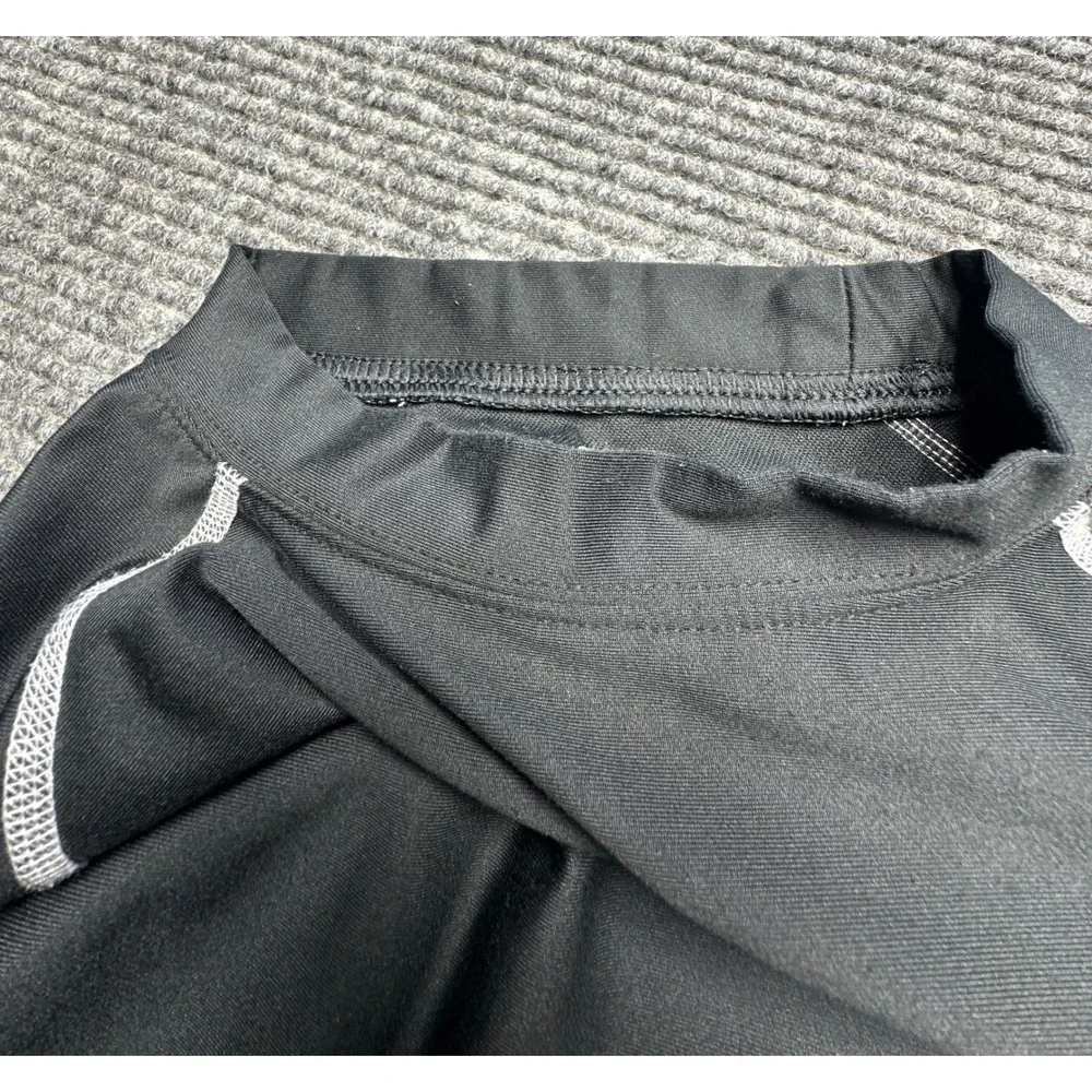 FootJoy Thermal Base Layer Men L Black Long Sleeve Mock Neck Contrast Stitching